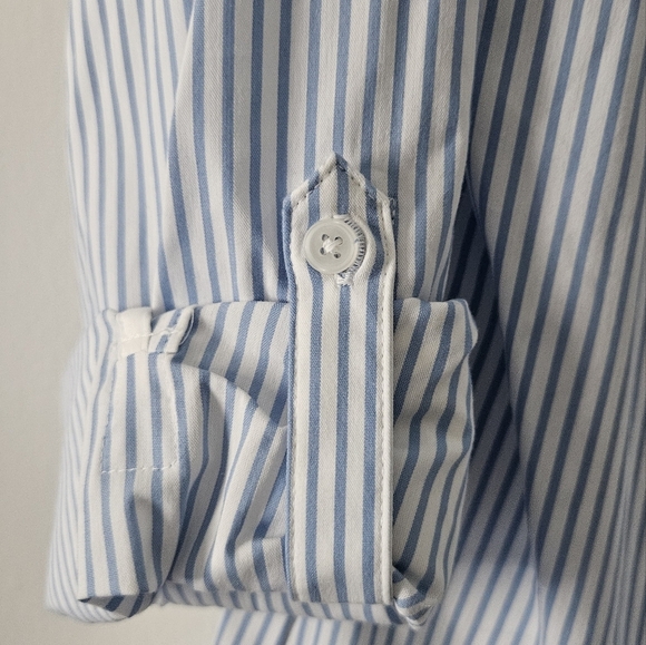 NWT Women's Striped Button-Up Shirt - Picture 3 of 6